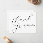 Simple Minimalist Thank You Very Much Greeting Car ノートカード (正面/裏面インサイチュ)