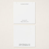 Simple Minimalist Typography Jewelry Display Card (正面&裏面)