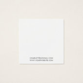 Simple Minimalist Typography Jewelry Display Card (裏面)