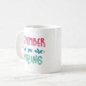 Simple Minimalist Vibrant Soft Pink Teal Blue コーヒーマグカップ (正面左)