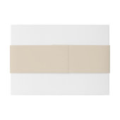 Simple Minimalist Warm Sand Monogram 招待状ベリーバンド (裏面例)