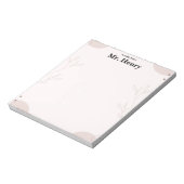 Simple Minimaslist Boho teacher Notepad ノートパッド (回転)