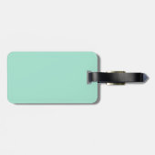 Simple mint green minimalist custom name ladies  ラゲッジタグ (裏面横)