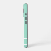 Simple mint green minimalist custom name ladies  iPhone 16ケース (左側面)