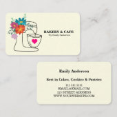 Simple Mixer Floral Cake Bakery  名刺 (正面/裏面)