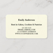 Simple Mixer Floral Cake Bakery  名刺 (裏面)