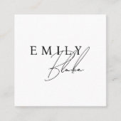 Simple Modern スクエア名刺 (正面)