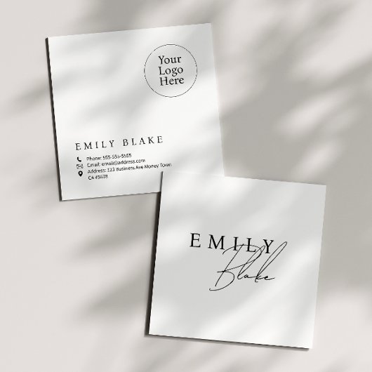 Simple Modern スクエア名刺