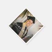 Simple Modern 2026 Photo Graduation スタンダードカクテルナプキン (角)