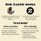 Simple Modern 3-Photo Funeral/Memorial 三つ折りプログラム