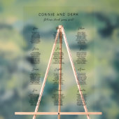 Simple Modern Acrylic Wedding Seating Chart アクリルサイン (ニュートラル)