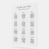 Simple Modern Acrylic Wedding Seating Chart アクリルサイン (傾斜)