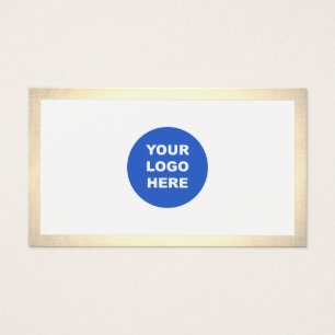 Simple Modern Add Logo Gold Border