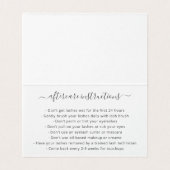 Simple Modern Beauty Salon Blush Pink Elegant 名刺 (内部フラット)