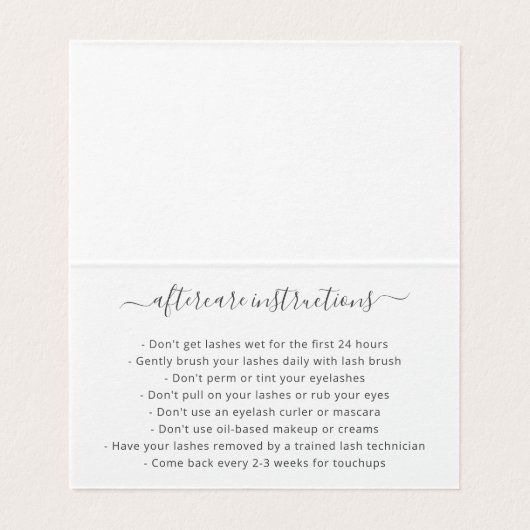 Simple Modern Beauty Salon Blush Pink Elegant 名刺 (内部フラット)