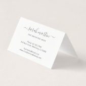 Simple Modern Beauty Salon Blush Pink Elegant 名刺 (裏面)