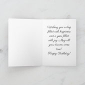 Simple Modern Birthday Card カード (内部)