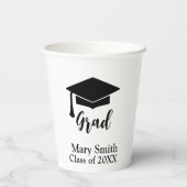 Simple Modern Black and White Party Cup 紙コップ (裏面)