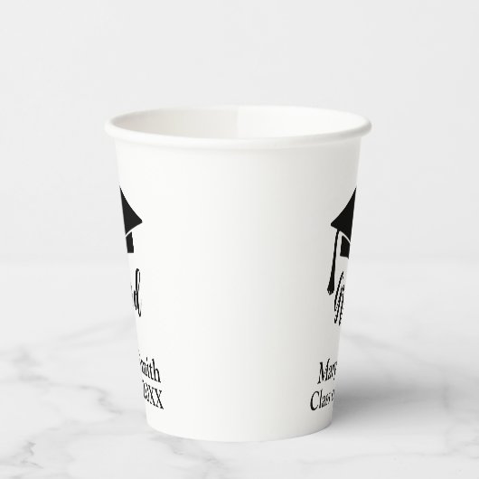 Simple Modern Black and White Party Cup 紙コップ (左)