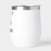 Simple Modern Bow Bridesmaid Gift with Name (左面)