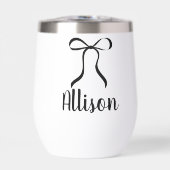 Simple Modern Bow Bridesmaid Gift with Name (正面)