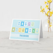 Simple Modern Bright and Cheery Birthday Card カード (黄色い花)