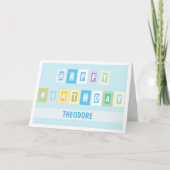 Simple Modern Bright and Cheery Birthday Card カード (正面)