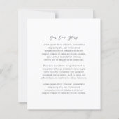 Simple Modern Budget Wedding Invitation (裏面)