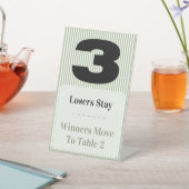 Simple Modern Bunco Table Three Card Set  台座サイン (インサイチュ)