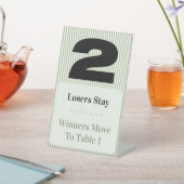 Simple Modern Bunco Table Two Card Set  台座サイン (インサイチュ)