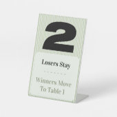 Simple Modern Bunco Table Two Card Set  台座サイン (正面)