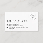 Simple Modern Business Card 名刺 (裏面)