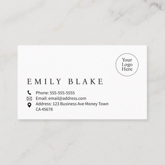 Simple Modern Business Card 名刺 (裏面)