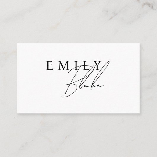 Simple Modern Business Card 名刺 (正面)