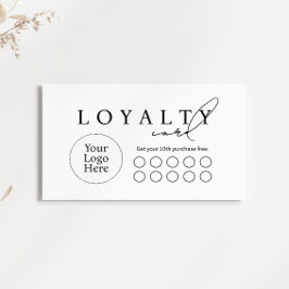 Simple Modern Business Flat Loyalty Card ロイヤリティカード