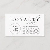 Simple Modern Business Flat Loyalty Card ロイヤリティカード (正面)
