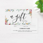 Simple & Modern Business Gift Certificate (デスク)