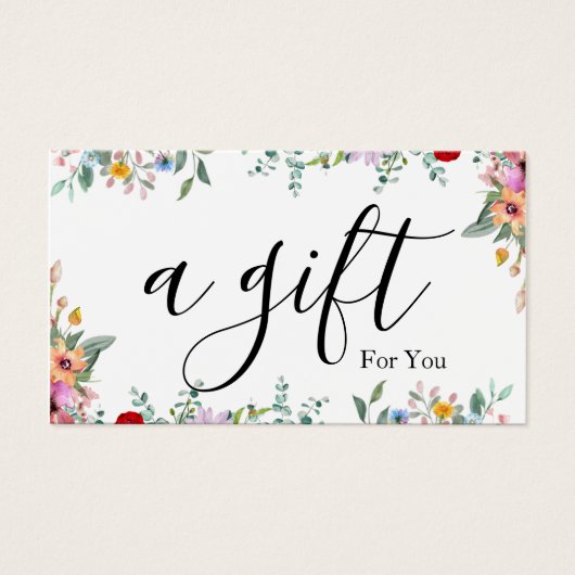 Simple & Modern Business Gift Certificate (正面)