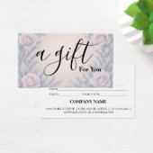 Simple & Modern Business Gift Certificate (デスク)