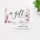 Simple & Modern Business Gift Certificate (デスク)