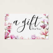 Simple & Modern Business Gift Certificate (正面)