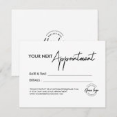 Simple modern Business logo Custom サンキューカード (正面/裏面)