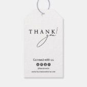 Simple Modern Business Price Tag ギフトタグ (裏面)