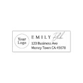 Simple Modern Business Return Address セルフインキングスタンプ (デザイン)
