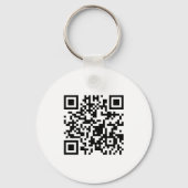 Simple Modern Business Scannable QR Code キーホルダー (裏面)