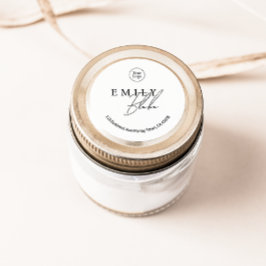 Simple Modern Business Sticker With Logo ラウンドシール