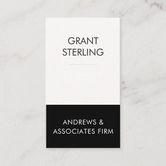 Simple Modern Certified Public Accountant CPA 名刺 (正面)