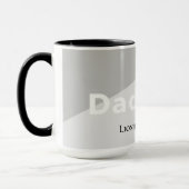 Simple Modern Clean Minimalist Dad Hero Gift マグカップ (左)