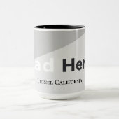 Simple Modern Clean Minimalist Dad Hero Gift マグカップ (中央)