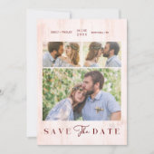 Simple Modern Collage Wedding Couple 3 Photos (正面)